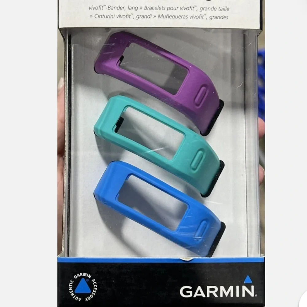 Garmin Vivofit Bands - Blue, Green, Purple — Large — New in Box!